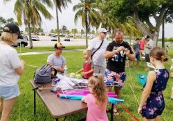 Miami Family kite flying